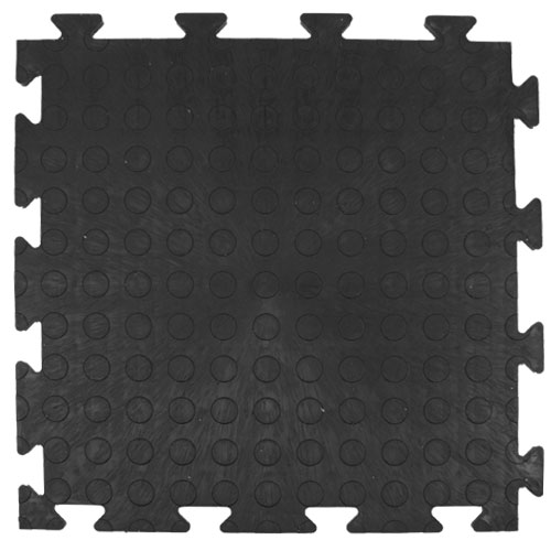 Picture Of A Black MotoMat Anti Fatigue Tile