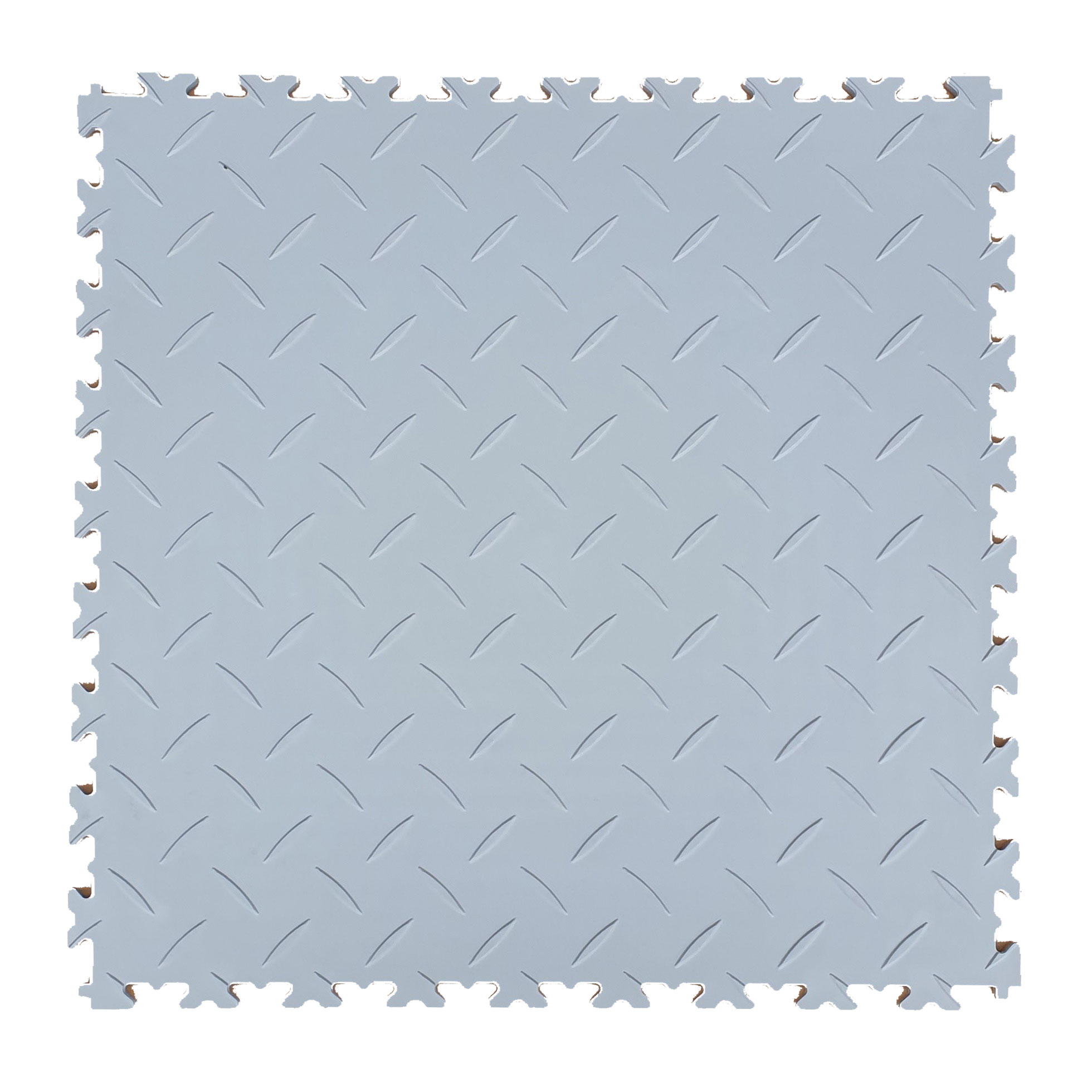 MotoLock Diamond Plate Interlocking Floor Tile